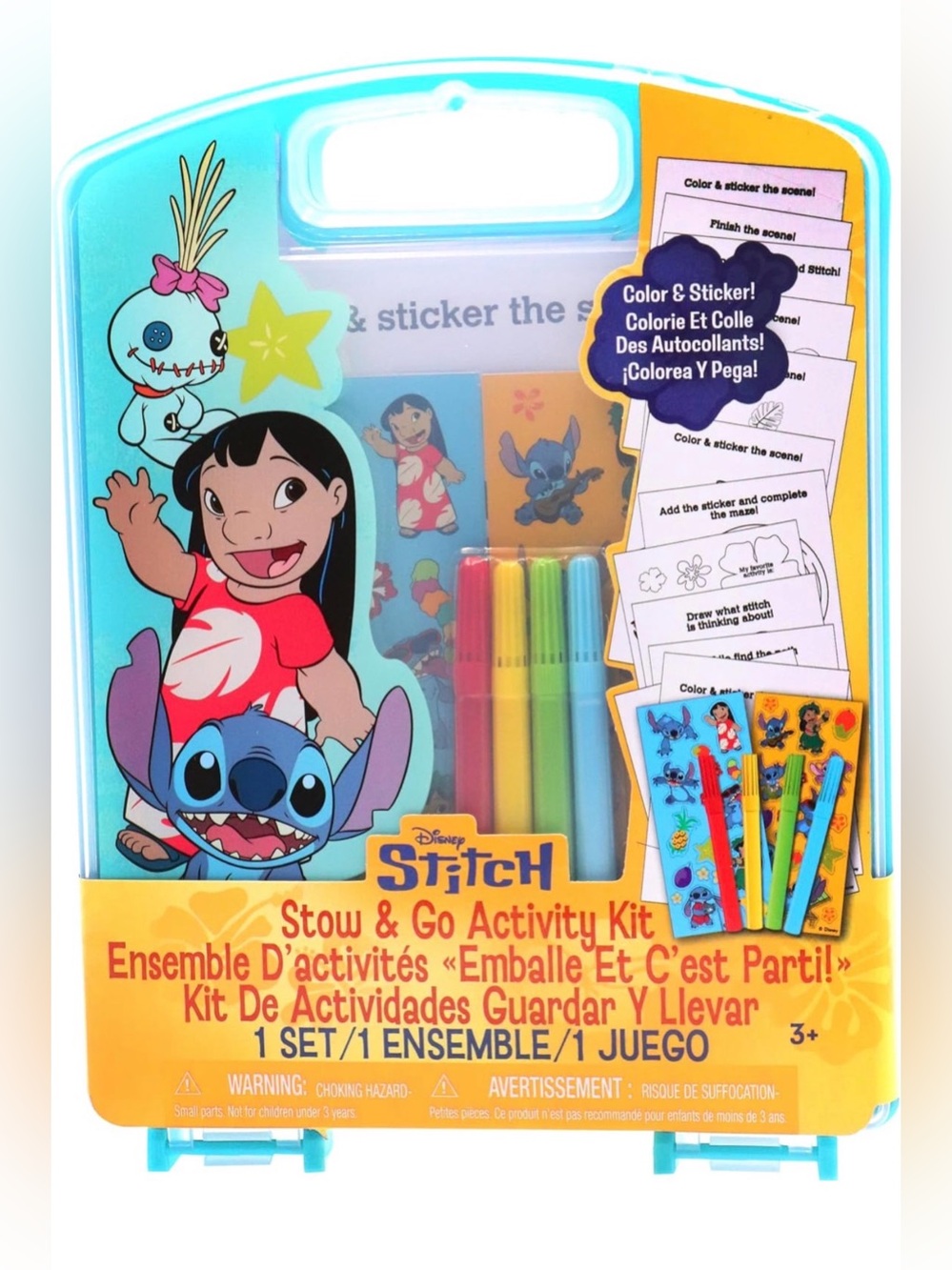 Disney Stitch Stow & Go Activity Kit Brand New